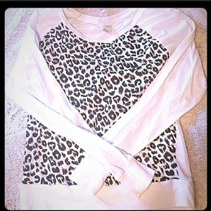 Victoria Secret PINK white n black top sz small